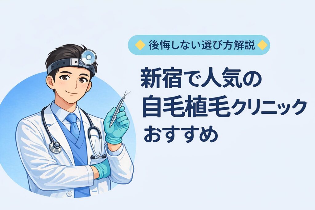 新宿で人気の自毛植毛クリニックおすすめ