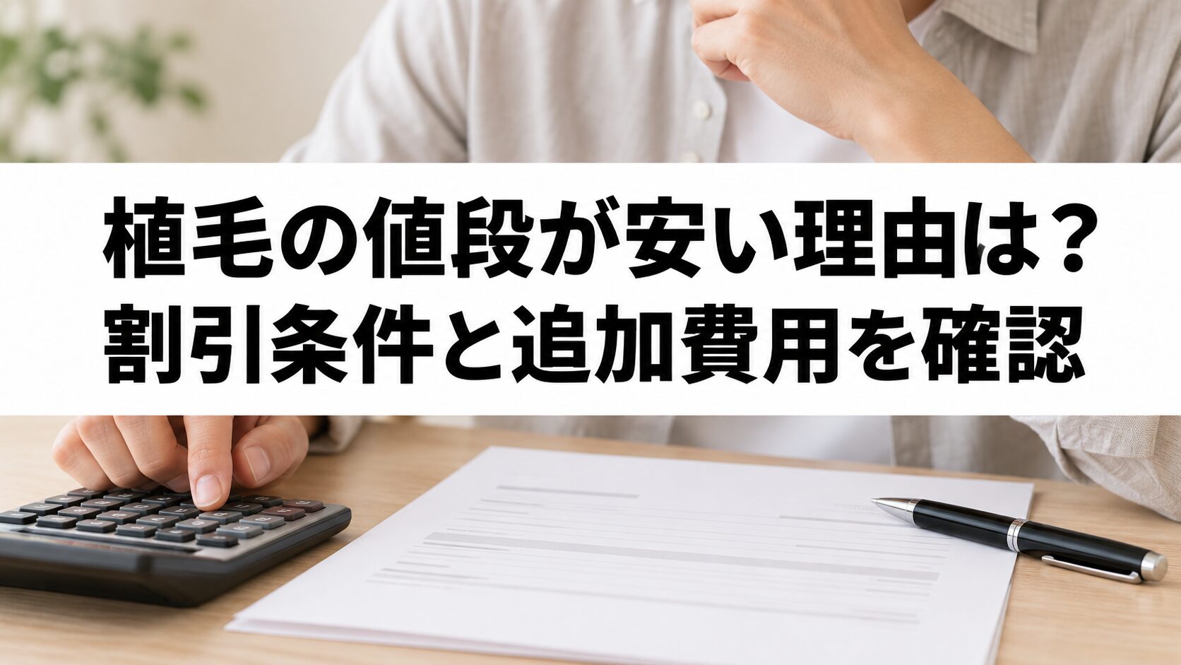 植毛の通常料金と割引・別途費用を比較する方法