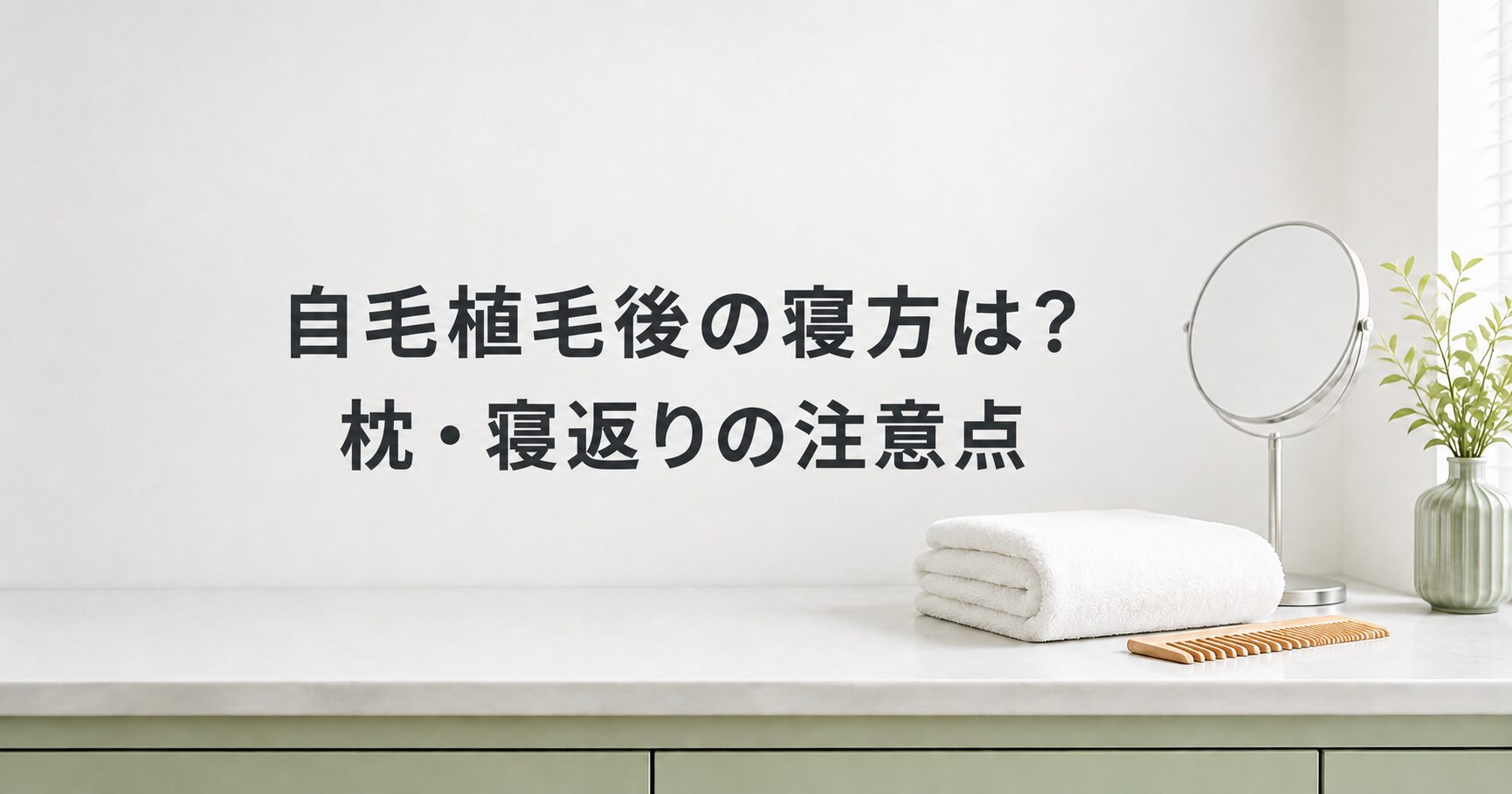 自毛植毛後の寝方は？枕・寝返りの注意点