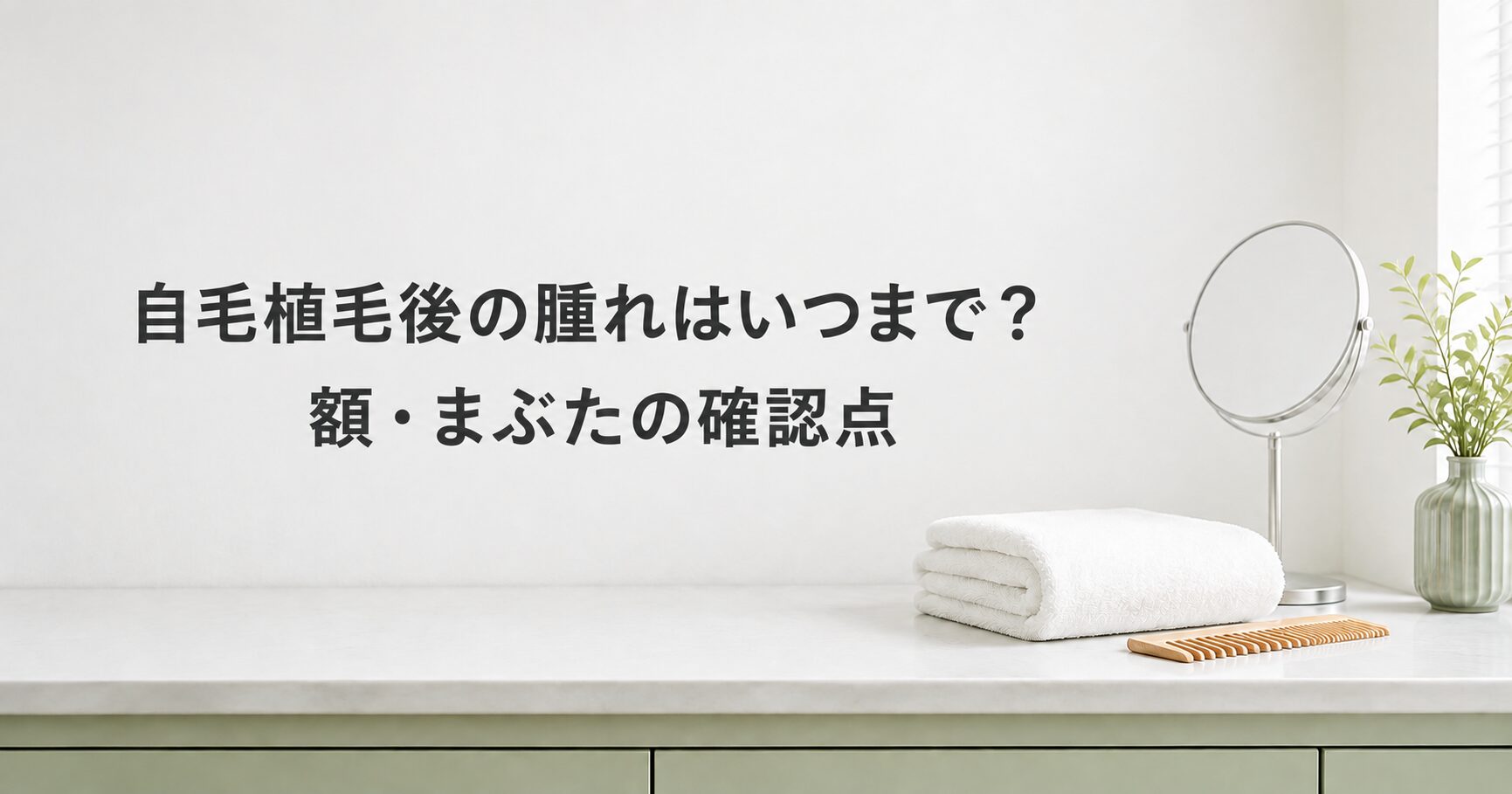 自毛植毛後の腫れはいつまで？額・まぶたの確認点