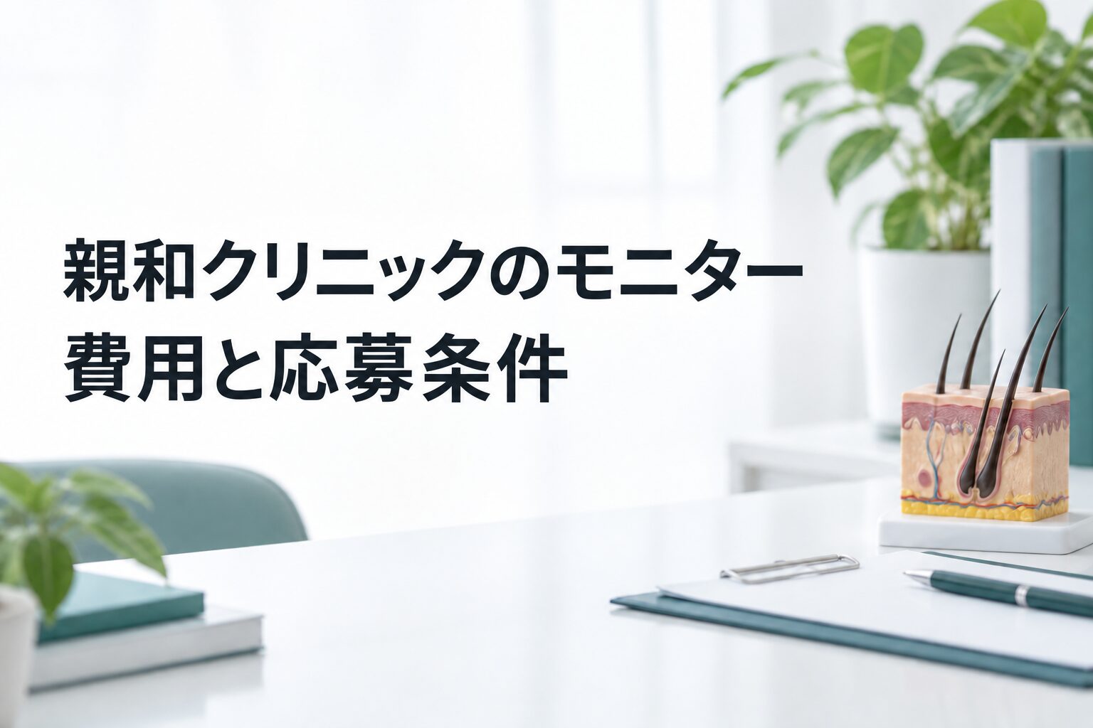 親和クリニックのモニター｜費用と応募条件（解説用のイメージ画像）