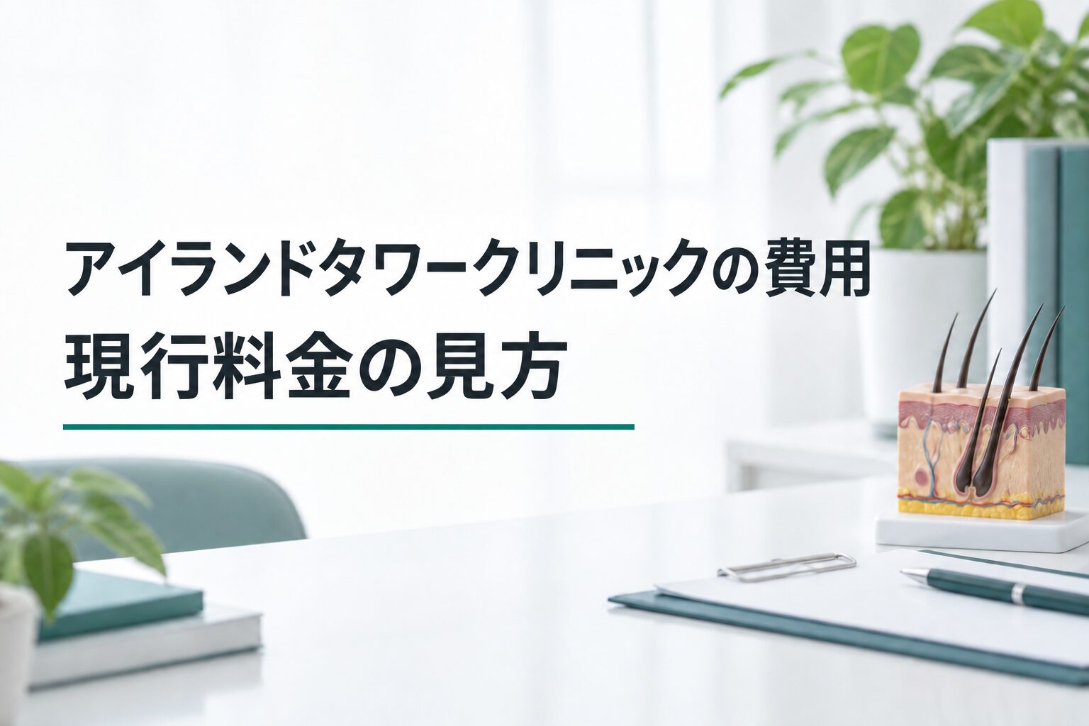アイランドタワークリニックの費用｜現行料金の見方（解説用のイメージ画像）