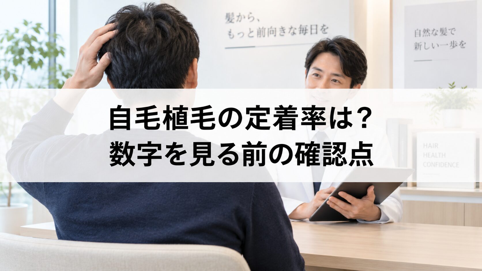 自毛植毛の定着率は？数字を見る前の確認点（解説用イメージ）