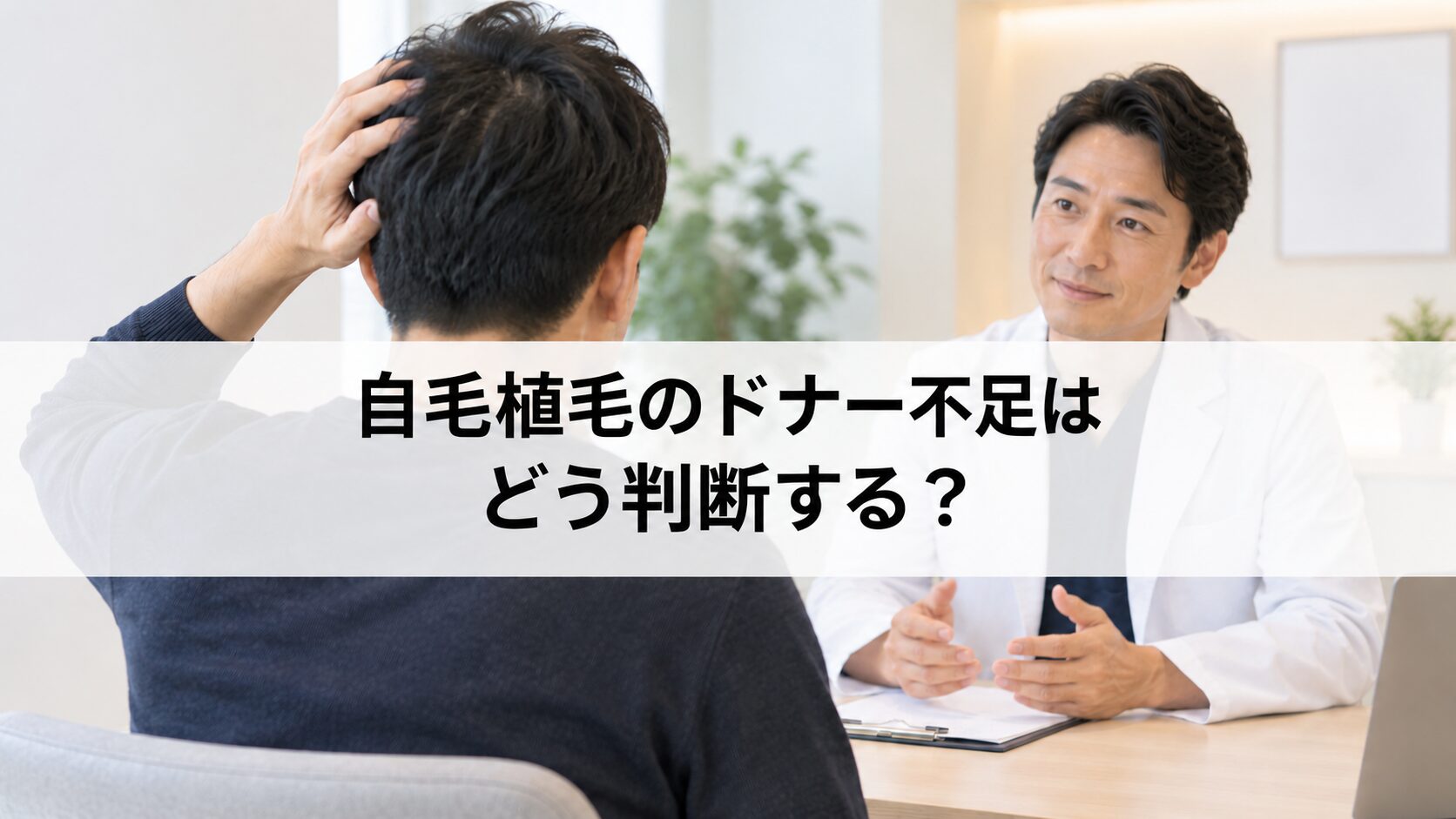 自毛植毛のドナー不足はどう判断する？（解説用イメージ）